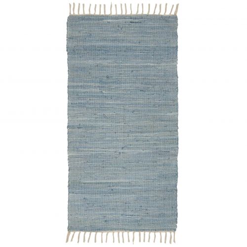 IB LAURSEN / Bavlněný koberec Floor Runner Blue 60×120 cm