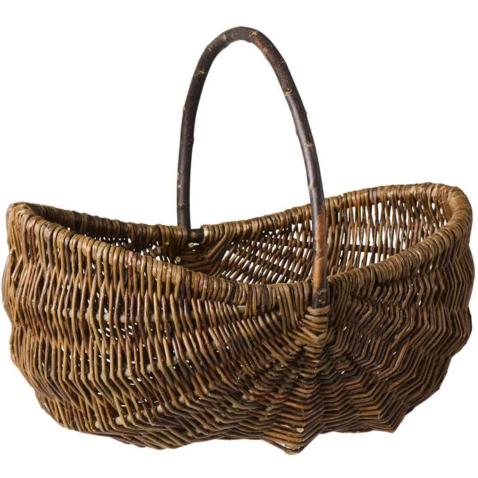 Ib Laursen / Proutěný koš Oval Unpeeled Willow