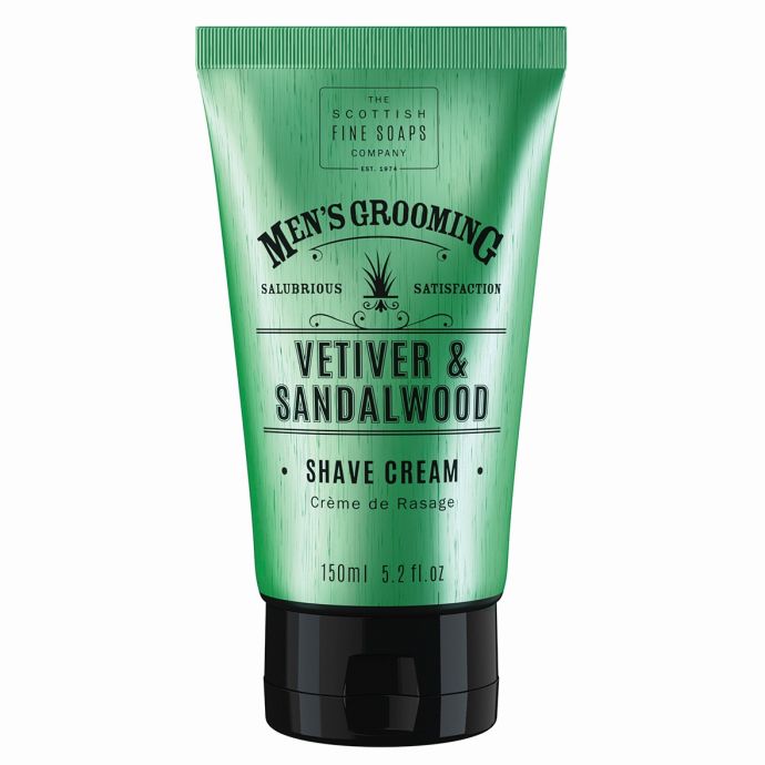 SCOTTISH FINE SOAPS / Krém na holenie Vetiver a santalové drevo 150 ml