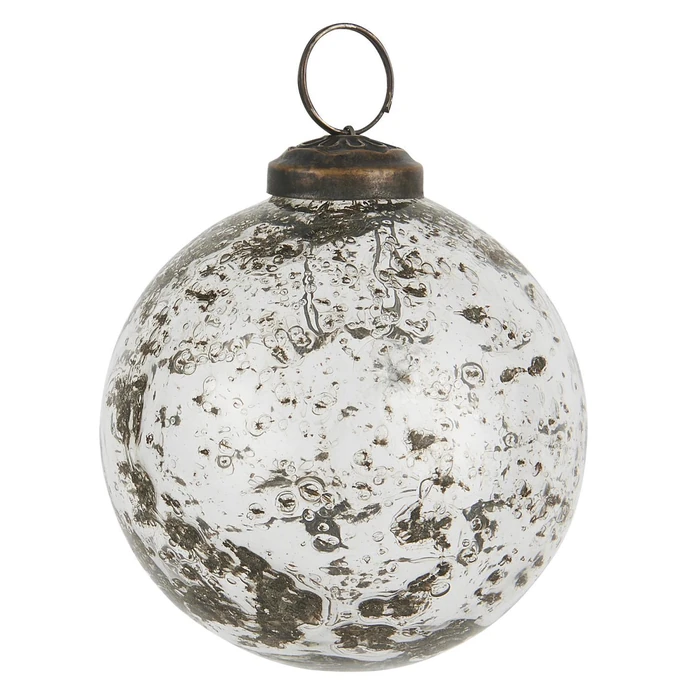 Ib Laursen / Vánoční baňka Pebbled Glass Clear 8cm