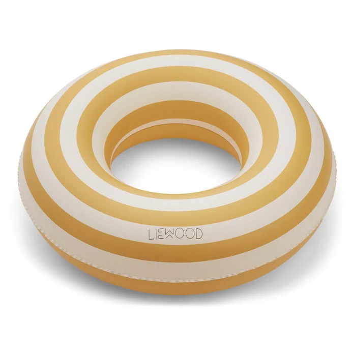 LIEWOOD / Nafukovací kruh Baloo Stripe Yellow Creme - 45cm