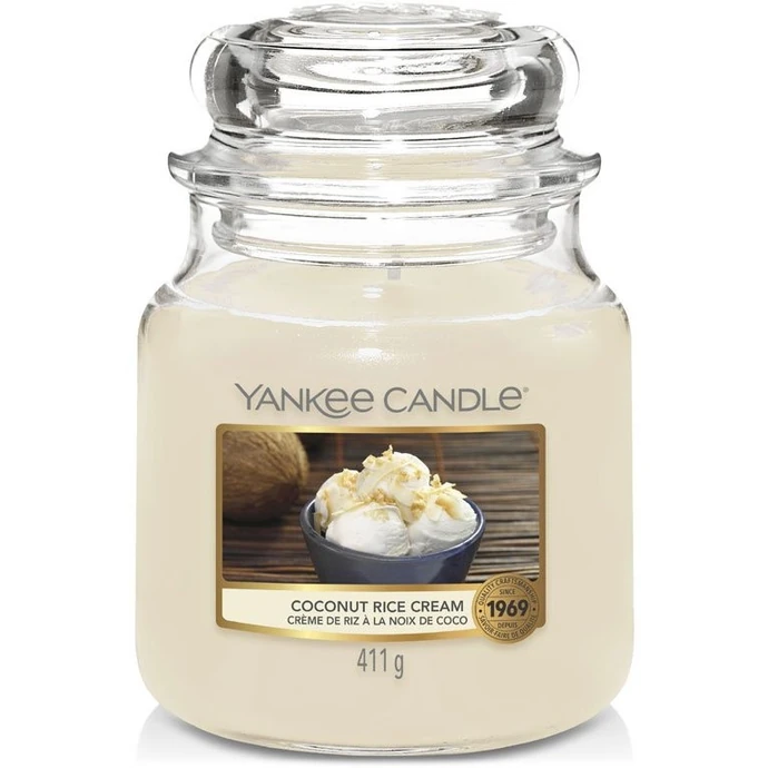 Yankee Candle / Svíčka Yankee Candle 411g - Coconut Rice Cream