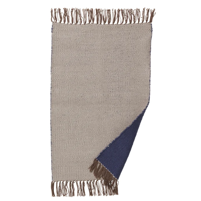 Ferm Living / Koberec Nomad Dark Blue 90x60 cm