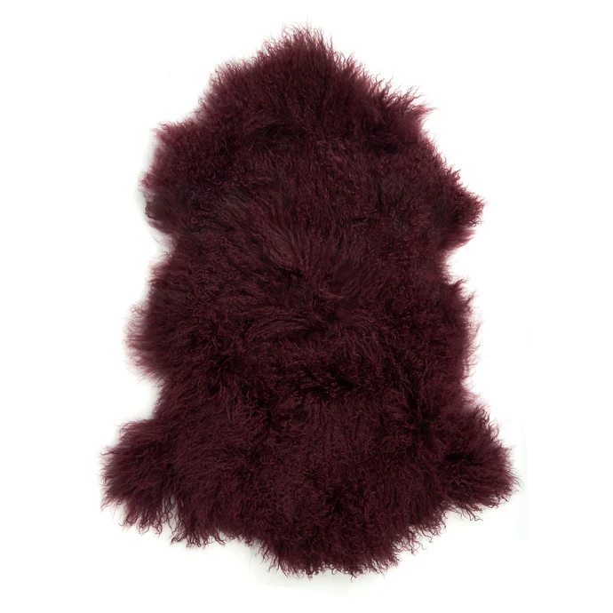 IB LAURSEN / Tibetská jehněčí kožešina Bordeaux Fur