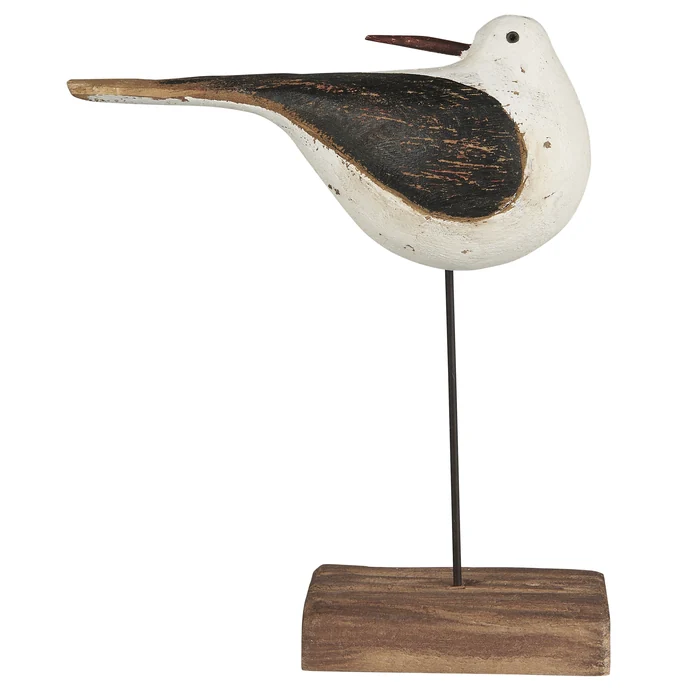 IB LAURSEN / Dřevěná dekorace Bird Nautico 21 cm