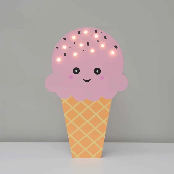 Smiling Faces / Svítící LED zmrzlina Pink