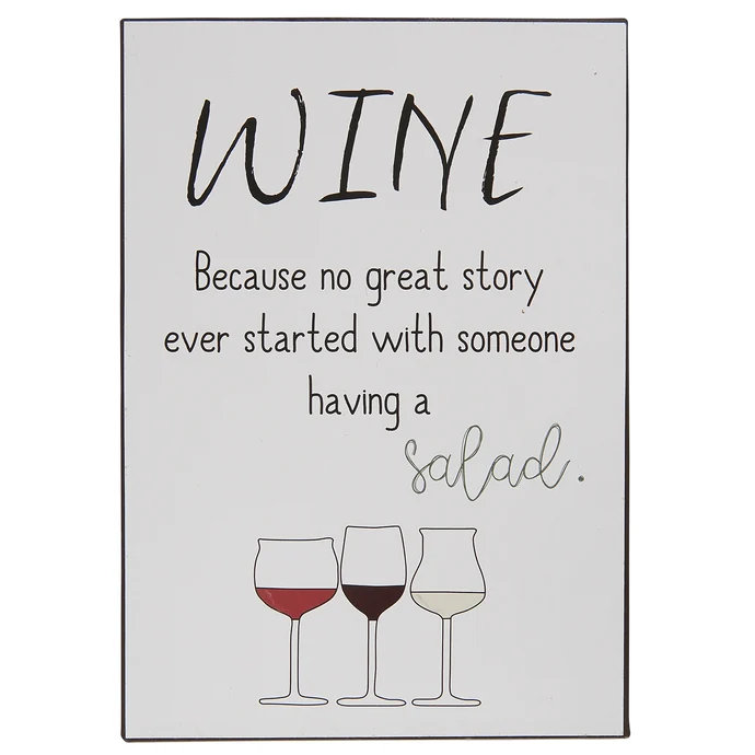 Ib Laursen / Kovová ceduľa Wine