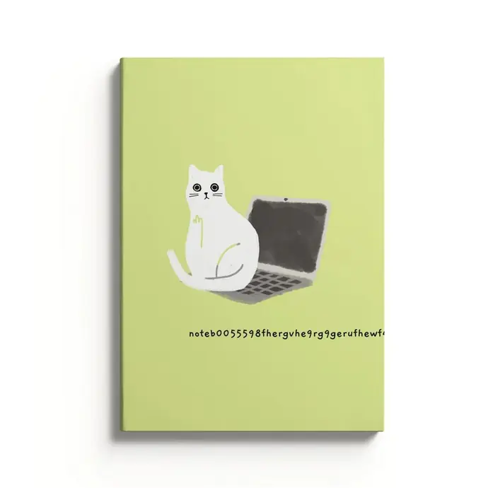 Ohh Deer / Linajkový notes Laptop Cat