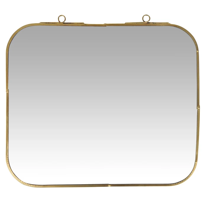 IB LAURSEN / Nástěnné zrcadlo v kovovém rámu Brass