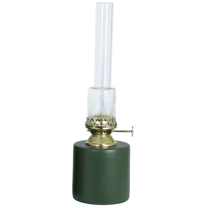 Strömshaga / Skleněná petrolejová lampa Straight Green Small