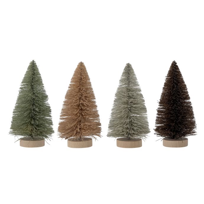Bloomingville / Vianočná dekorácia stromček Oybek Sisal - set 4 ks