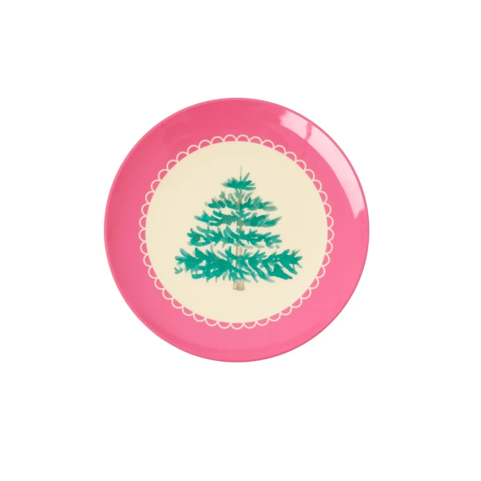 rice / Melamínový tanierik Xmas Tree 16 cm