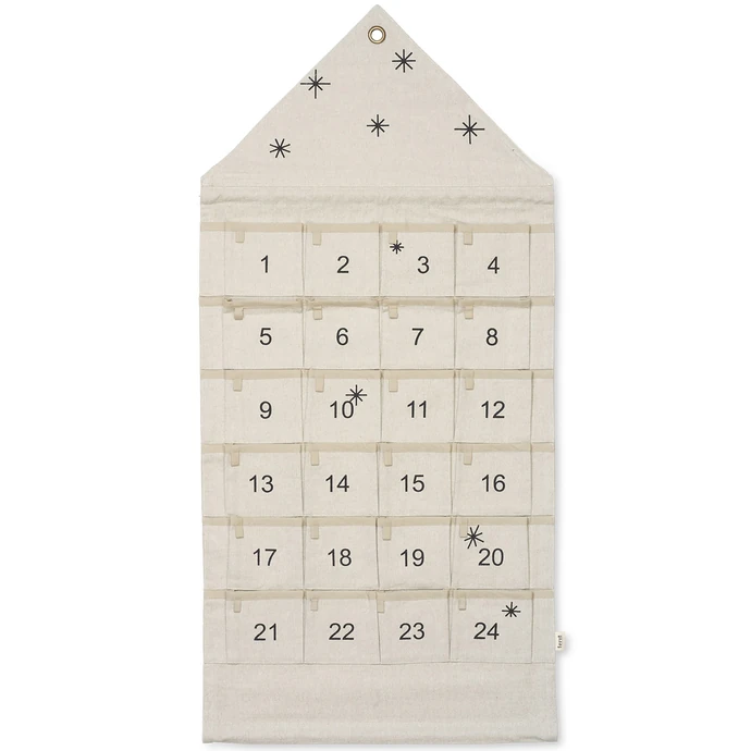 ferm LIVING / Textilný adventný kalendár Star Christmas Calendar