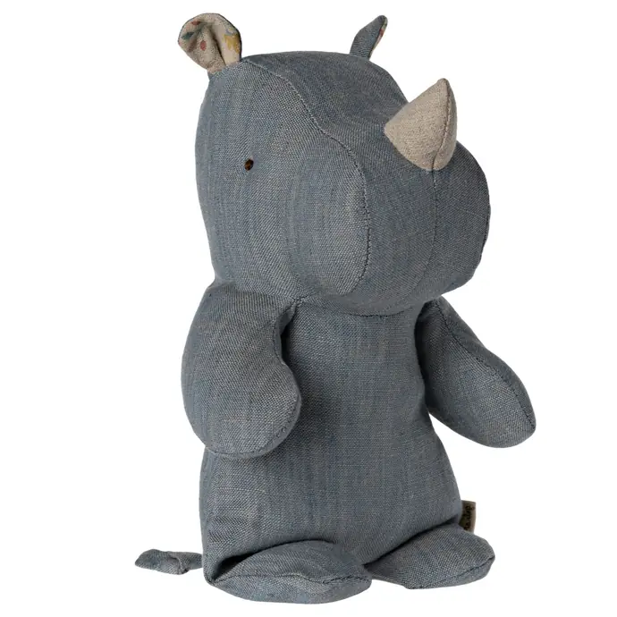 Maileg / Textilný nosorožec Rhino Blue/Sand Small