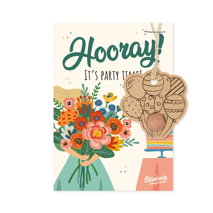Blossombs / Semienka divokých kvetov Balloons + pohľadnica