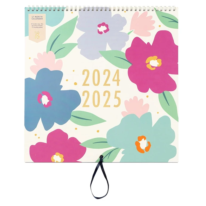 Busy B / Nástenný kalendár na 17 mesiacov Floral 2024/25