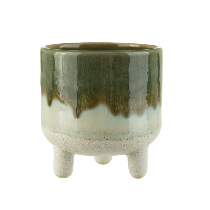 sass & belle / Keramický obal na kvetináč Mojave Green Glaze