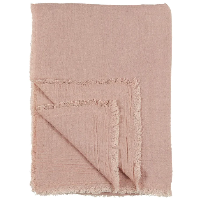 Ib Laursen / Bavlněný pléd Light Pink 130×170cm