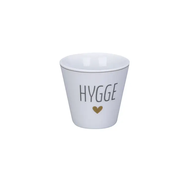 Krasilnikoff / Hrnček na espresso Hygge Gold Heart 100ml