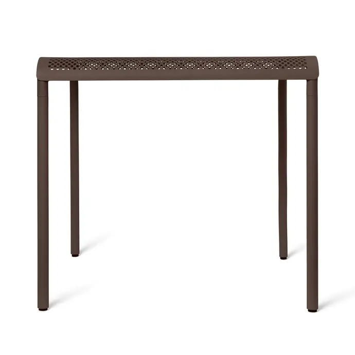 Ferm Living / Venkovní jídelní stůl Dapple 80 x 80 – Dark Chocolate