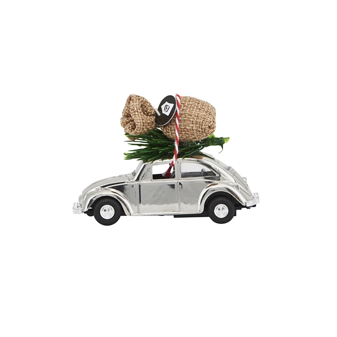 House Doctor / Vianočné autíčko Xmas Car Mini Chrome