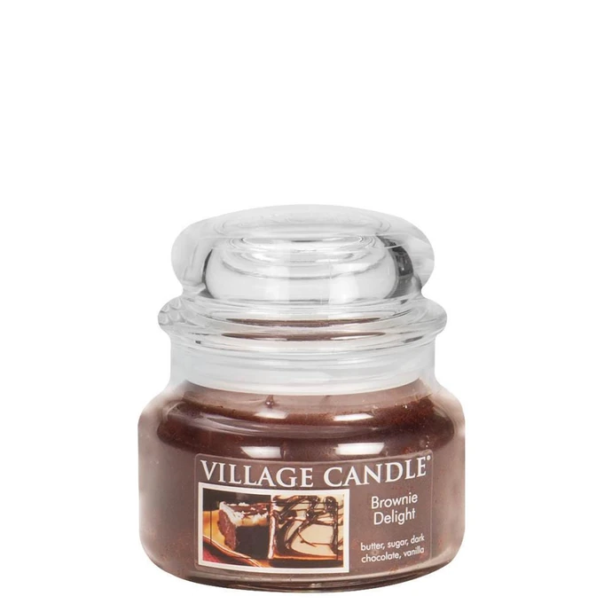 VILLAGE CANDLE / Svíčka ve skle Brownie delight - malá