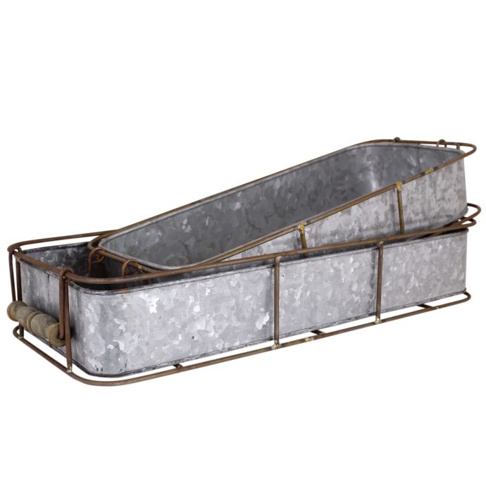 Strömshaga / Kovový podnos Zinc Rust