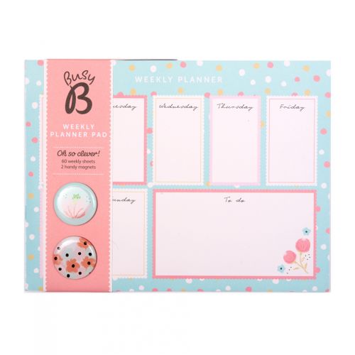 Busy B / Týdenní plánovací kalendář Blue spots - 60 listů