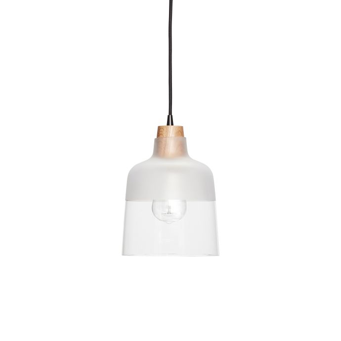 Hübsch / Stropná lampa Matt/clear glass