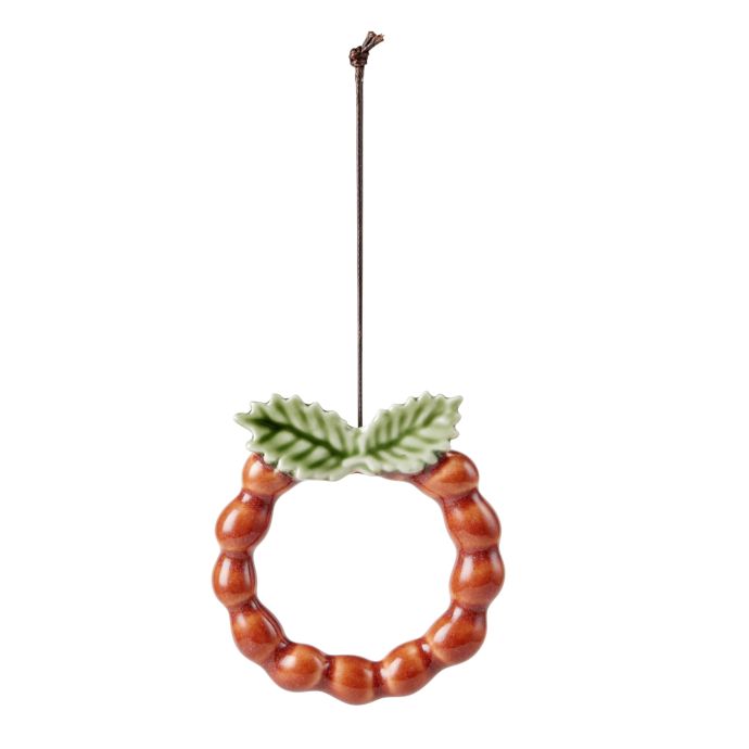 KÄHLER / Porcelánová vianočná ozdoba Christmas Tales Wreath 7 cm