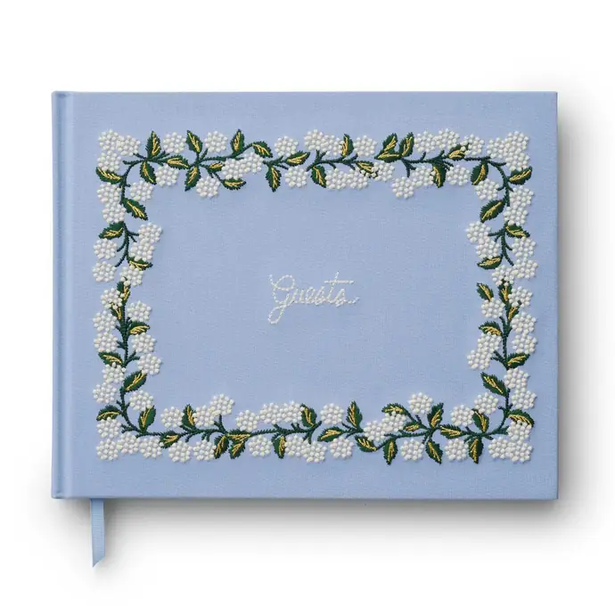 Rifle Paper Co. / Kniha hostů Embroidered Hydrangea