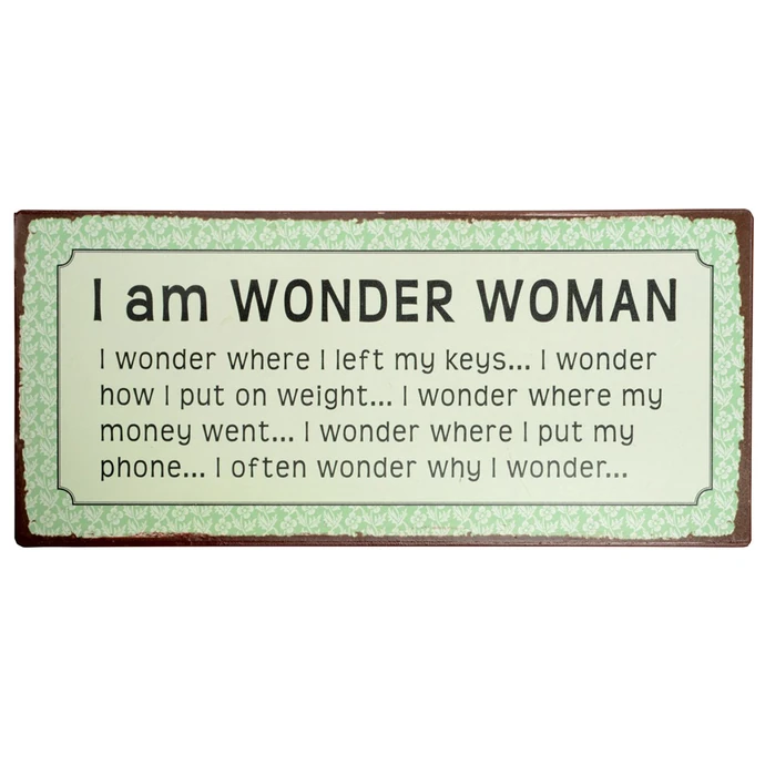 IB LAURSEN / Plechová ceduľa I Am Wonder Woman