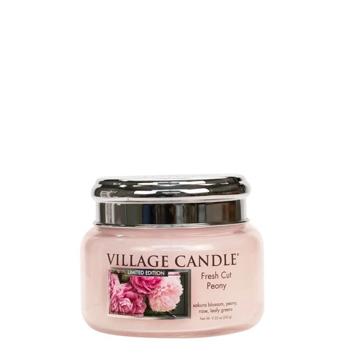 VILLAGE CANDLE / Svíčka Village Candle - Fresh Cut Peony 262g