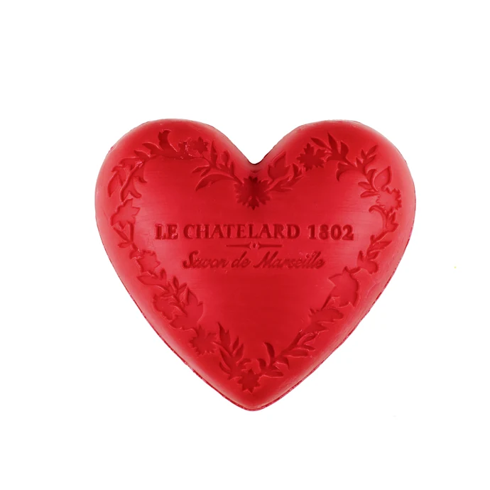 LE CHATELARD / Marseillské mýdlo Heart - červené ovoce 100gr