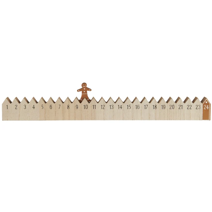 Ib Laursen / Adventní kalendář Walking Gingerbread man 50 cm