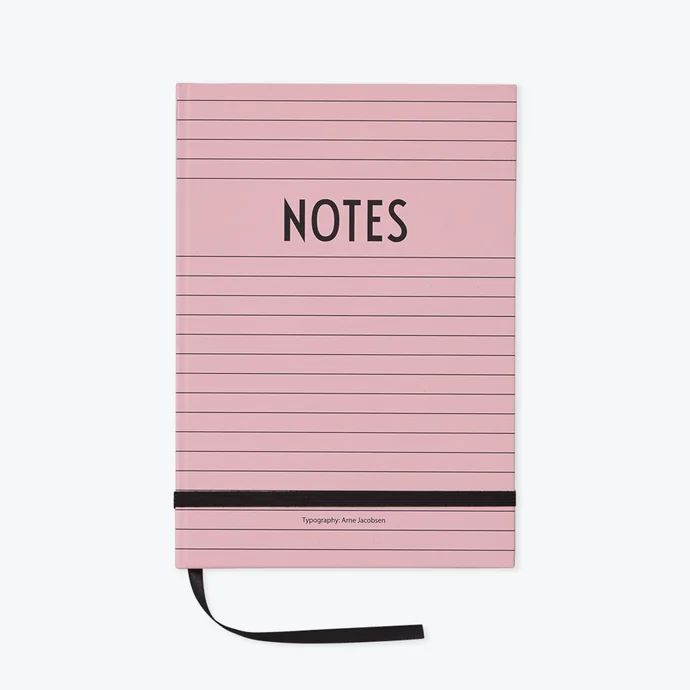DESIGN LETTERS / Ružový zápisník Notes