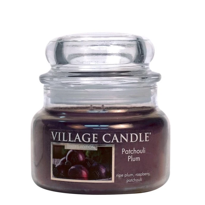 VILLAGE CANDLE / Svíčka ve skle Patchouli Plum - malá