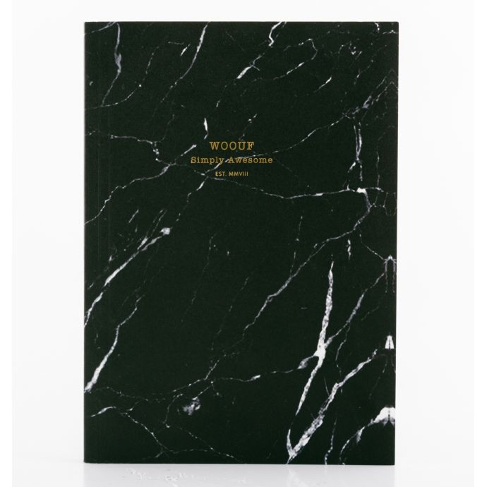 Woouf! / Notes Black Marble A5