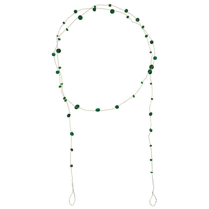 House Doctor / Girlanda Bead Green 150cm