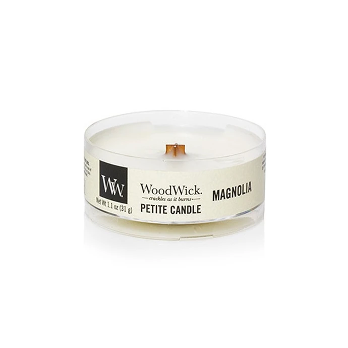 WoodWick / Vonná sviečka WoodWick Petite - Magnolia 31 g
