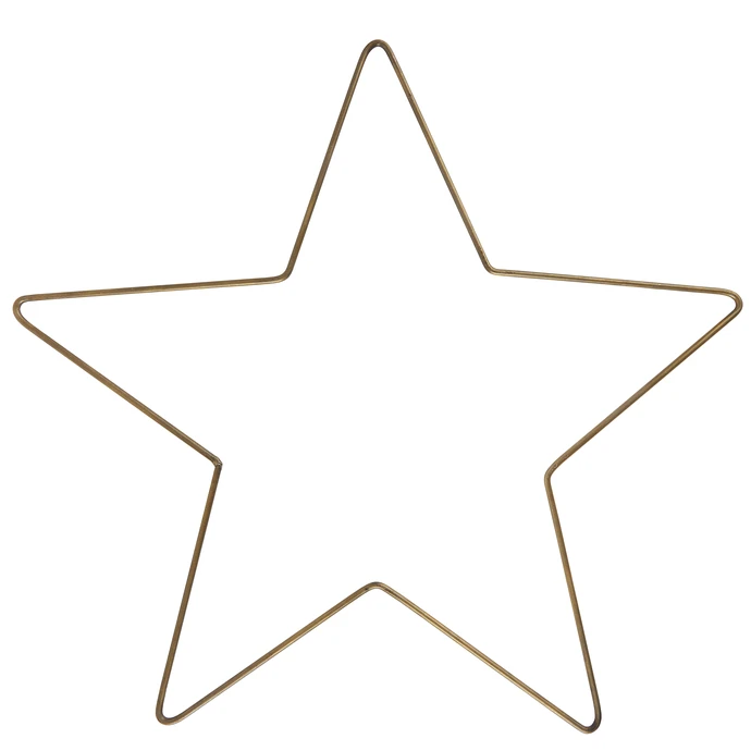 IB LAURSEN / Vianočná dekorácia Brass Iron Star Small 31 cm