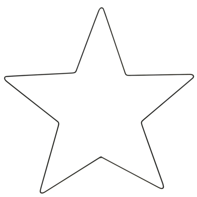 Ib Laursen / Vánoční dekorace Black Iron Star Large 45 cm