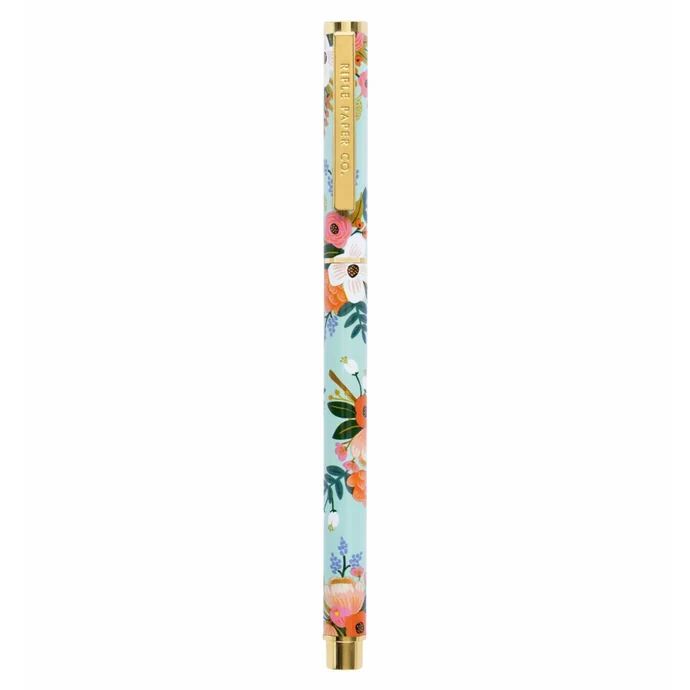 Rifle Paper Co. / Kovové kuličkové pero s florálním motivem Summer Meadow
