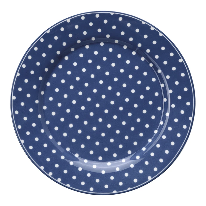 GREEN GATE / Porcelánový talíř Spot Blue 20,5 cm