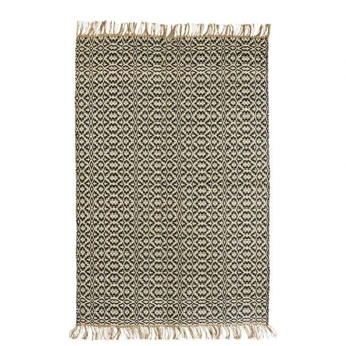 MADAM STOLTZ / Ručne tkaný jutový koberec 180x120 cm