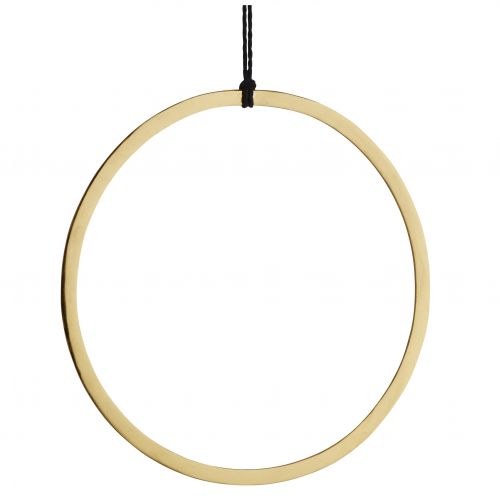 MADAM STOLTZ / Závěsný kruh na dekorování Gold 28 cm