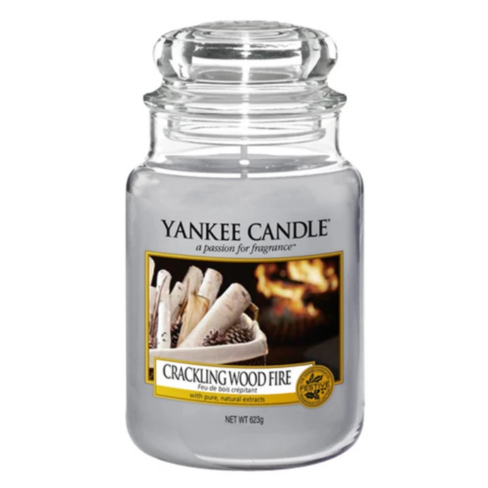 Yankee Candle / Svíčka Yankee Candle 623gr - Crackling Wood Fire