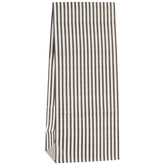 Ib Laursen / Papierové vrecko Black Stripes - S