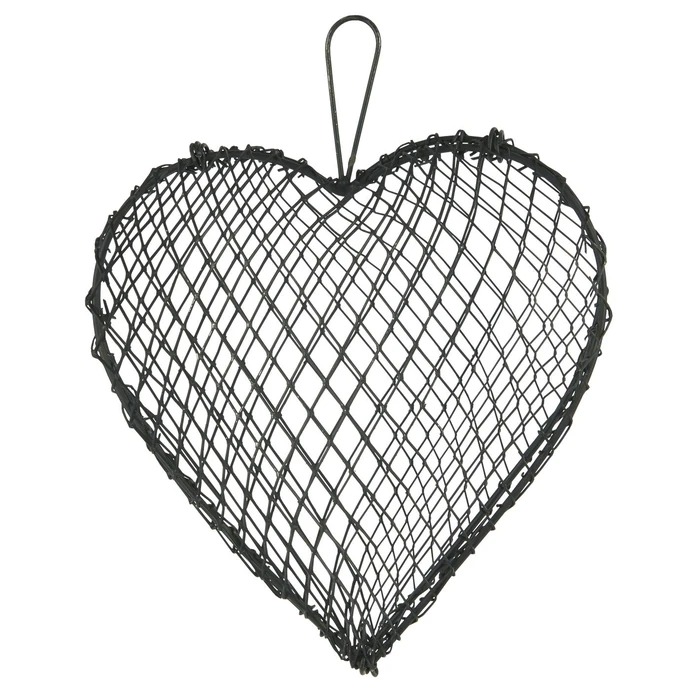 Ib Laursen / Závěsné kovové srdce Grey Wire