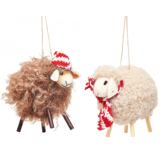 sass & belle / Plstená vianočná ozdoba Sheep
